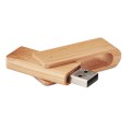 Pendrive obracany 16 gb w bambusowej obudowie Techi