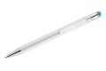 Długopis z metalu touch BIANCO z kolorowym grawerem