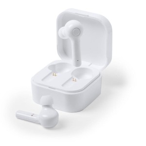 Bezprzewodowe słuchawki douszne ze stacją ładującą