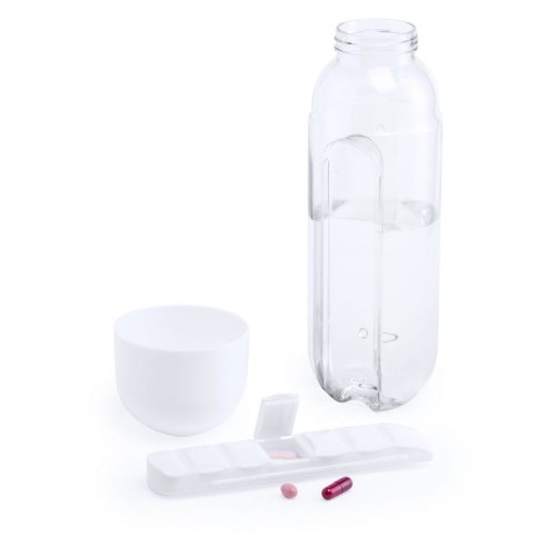 Butelka sportowa 730 ml z pojemnikiem na tabletki
