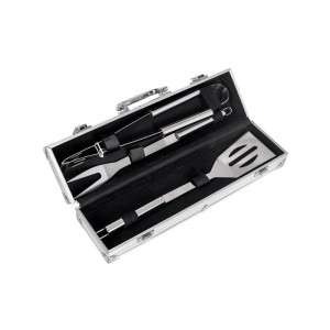 Zestaw do grilla w aluminiowej skrzynce