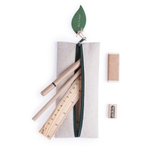 Zestaw szkolny w ekologicznym piórniku