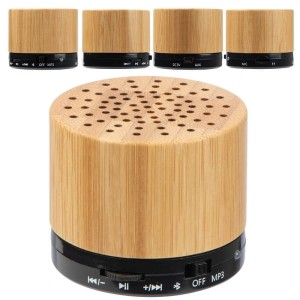 Głośnik Bluetooth wykonany z drewna bambusowego