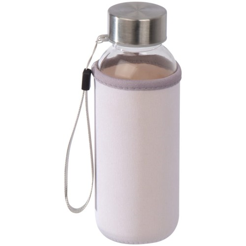 Szklana butelka w neoprenowym pokrowcu 300 ml