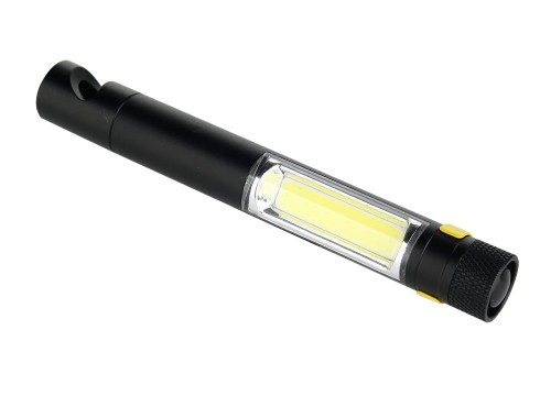Latarka LED COB z otwieraczem do butelek