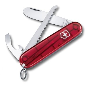 Scyzoryk MY First Victorinox czerwony transparentny