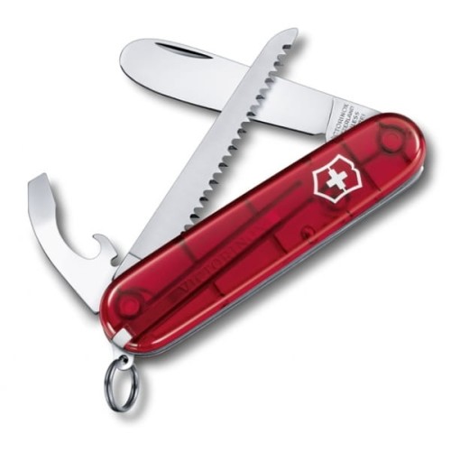 Scyzoryk MY First Victorinox czerwony transparentny