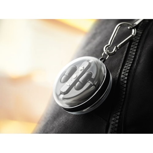 Słuchawki Bluetooth w etui breloku 
