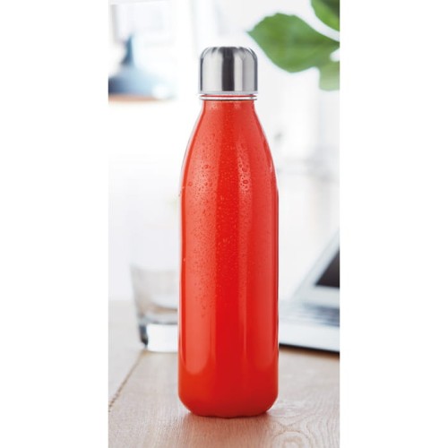 Szklana butelka z pokrywką ze stali nierdzewnej ASPEN GLASS