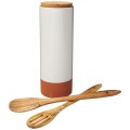 Pojemnik na makaron w zestawie z łyżkami Terracotta