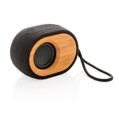 Mały głośnik z elementami z bambusa 5W BAMBOO X