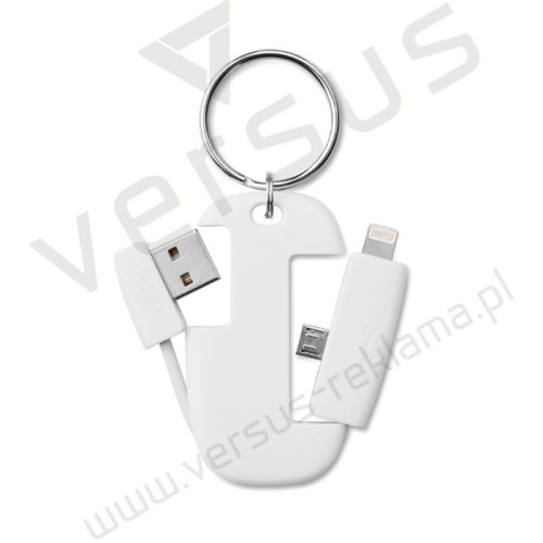 Brelok z 3 końcówkami kabli Kirbud