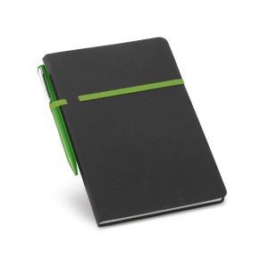 Notes z dołączonym długopisem w kolorze gumki DUMAS