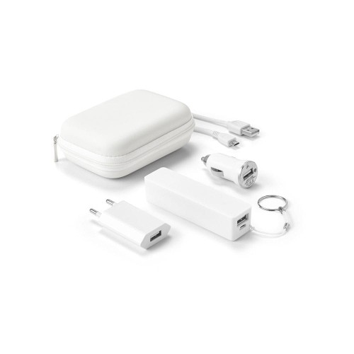 Praktyczny zestaw podróżny - powerbank i kilka adapterów CHARGI