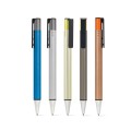 Długopis z metalicznym wykończeniem i szarym klipsem MATCH
