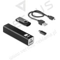 Zestaw upominkowy powerbank + pendrive Powerflash