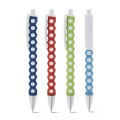 Długopis z gumowym wykończeniem kolorowym wzorem CIRCLE