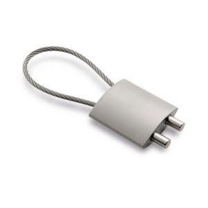 Nietypowy brelok z metalu LOCK