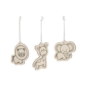 Zestaw zawieszek do kolorowania FAUNE