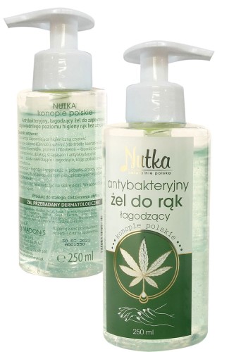 Żel antybakteryjny z dozownikiem 250ml Nutka 