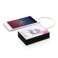 Mały powerbank z funkcją ładowania indukcyjnego i nadrukiem full color 5000 mAh