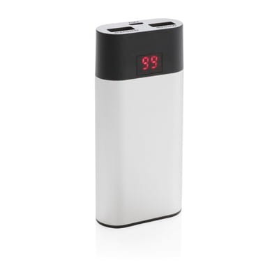 Wąski power bank z cyfrowym wyświetlaczem 4000 mAh