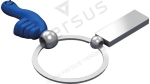 Brelok metalowy z rączką CrisMa Smile Hand