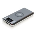 Klasyczny power bank z wyświetlaczem i ładowaniem bezprzewodowym