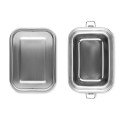 Stalowy lunchbox z klamrami Chan Lunchbox