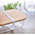 Szklany pojemnik na lunch z bambusową pokrywką Tundra Lunchbox