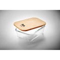 Szklany pojemnik na lunch z bambusową pokrywką Tundra Lunchbox