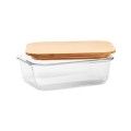 Szklany pojemnik na lunch z bambusową pokrywką Tundra Lunchbox