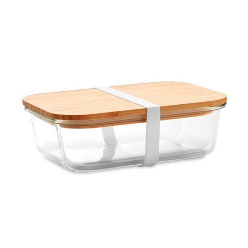 Szklany pojemnik na lunch z bambusową pokrywką Tundra Lunchbox
