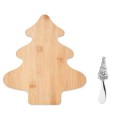 Bambusowa deska w kształcie choinki Treecheese
