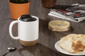 Kubek ceramiczny z przykrywką Soft