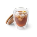 Szklanka z podwójnymi ściankami z bambusową zakrętką Ecuador