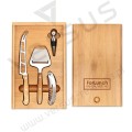 Zestaw do sera i wina z bambusa Wine&Cheese