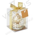 Szklany świecznik GLITTERIE