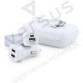 Powerbank 2600 mA i ładowarka samochodowa
