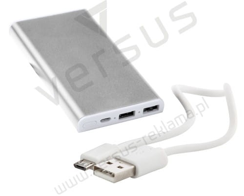 Aluminiowy power bank 6000 mah QUENCH