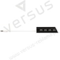 Aluminiowy 4-portowy hub USB/podstawka na telefon