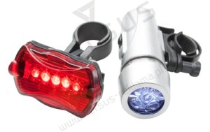 Zestaw lamper do roweru Wiggins