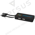 Hub USB Grid z dwoma kablami