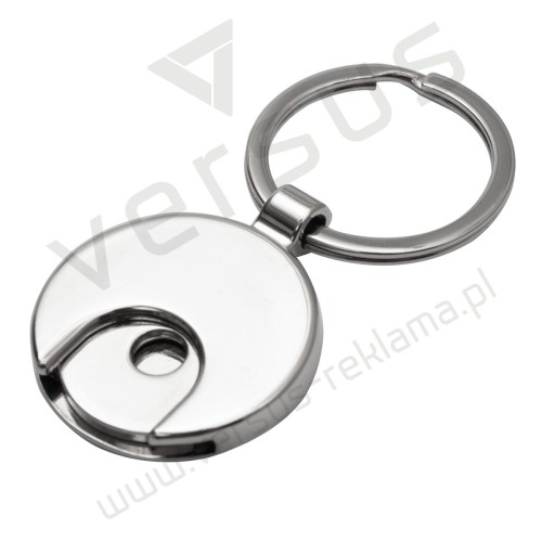 Metalowy brelok z żetonem Shopping Spree