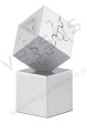 Metalowe magnetyczne puzzle Kubzle