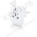 Adapter podróżny do Europy z uziemieniem (Schuko)