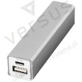 Aluminiowy akumulator powerbank VOLT 2200 MAH