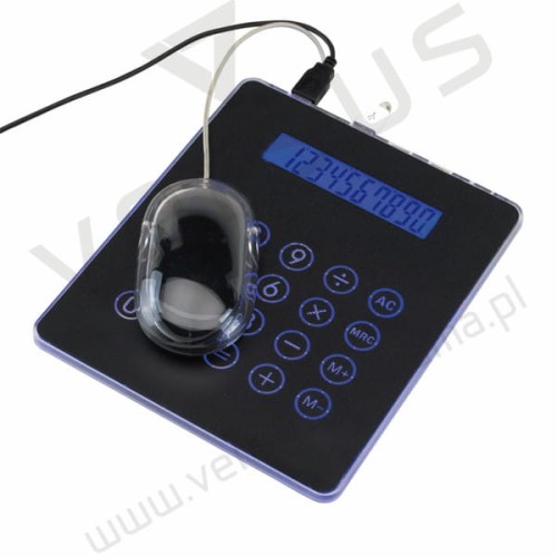 Podkładka pod mysz HOOWER z 3 portami USB i wbudowanym kalkulatorem