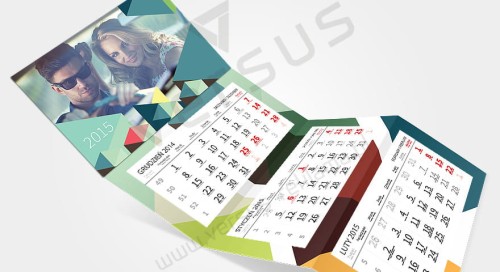 Kalendarz trójdzielny z indywidualną grafiką