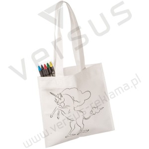 Torba non-woven z kredkami UNICORN